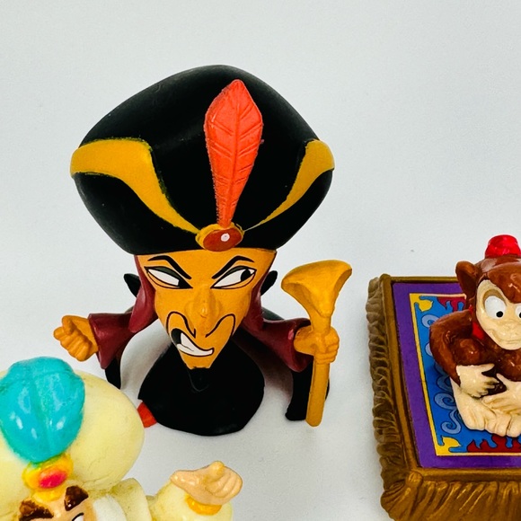 Disney Aladdin Figure Toy Lot Of 8 Jafar Abu Sultan Genie - Picture 7 of 9